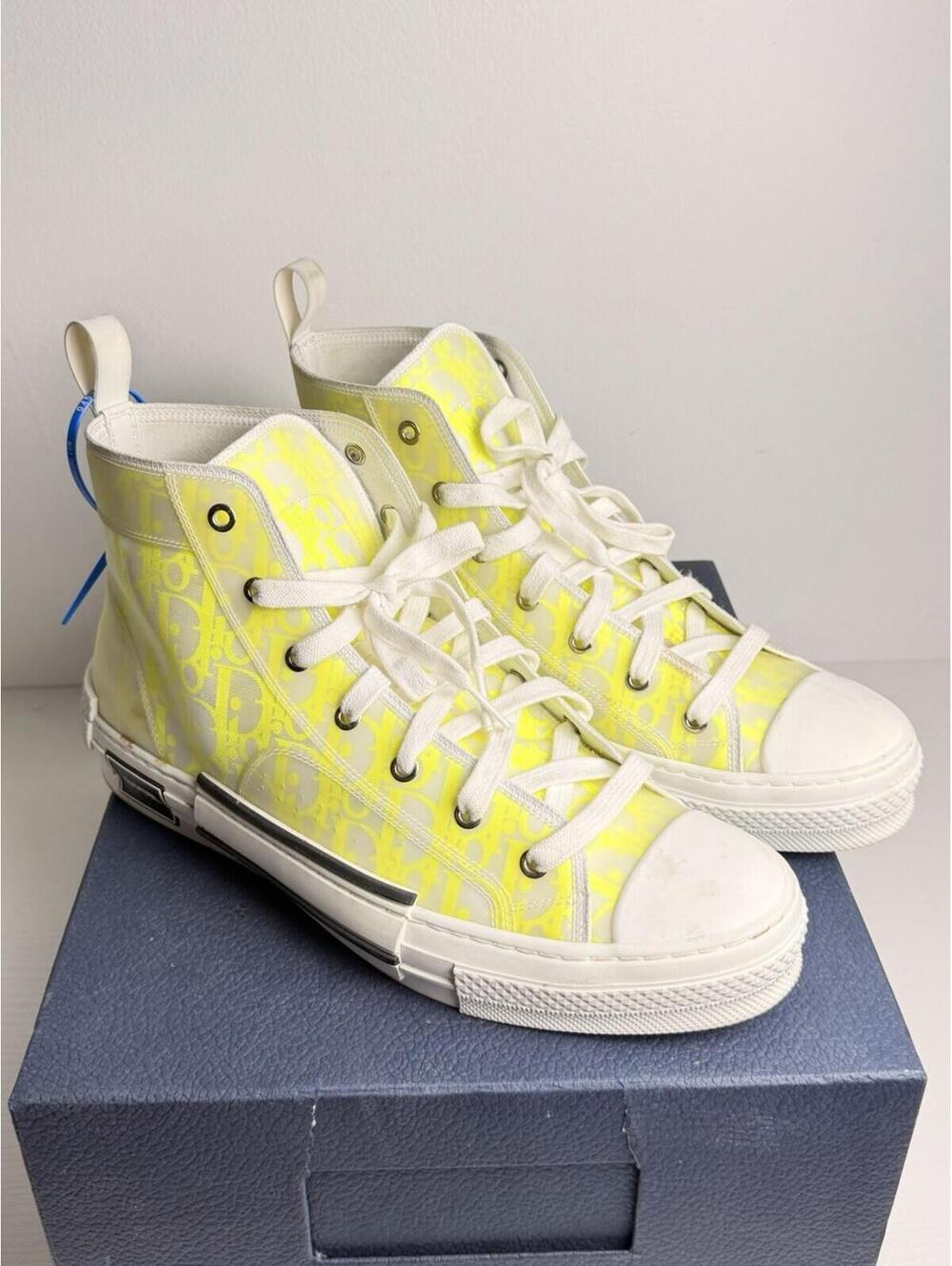 Dior B23 High-Top Sneakers Oblique Canvas SZ 44 (US 11)